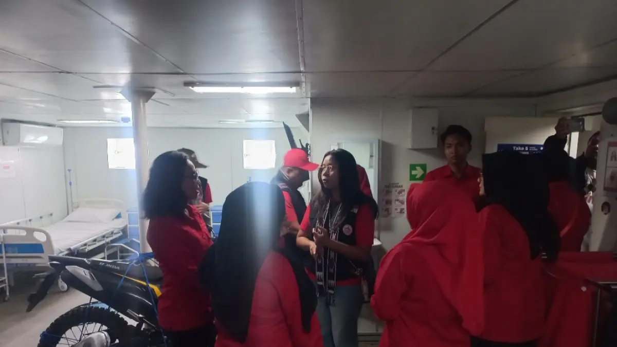 LENGKAP: Suasana rumah sakit di dalam kapal. (FIKRI THOHARUDIN/RADAR KUDUS)&nbsp;