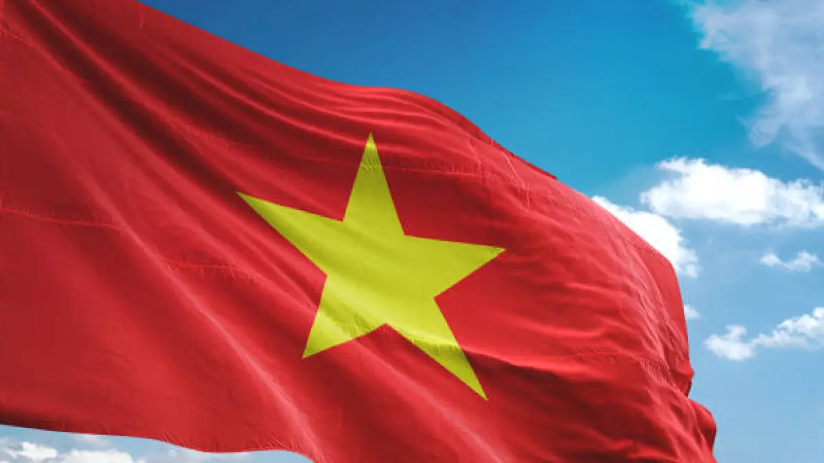 Ilustrasi bendera Vietnam