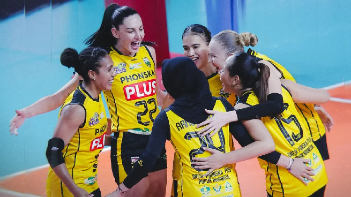 Bukan Sekadar Menang, Ini Alasan Gresik Phonska Memimpin Final Four Proliga. (Instagram PBV Petrokimia Gresik)