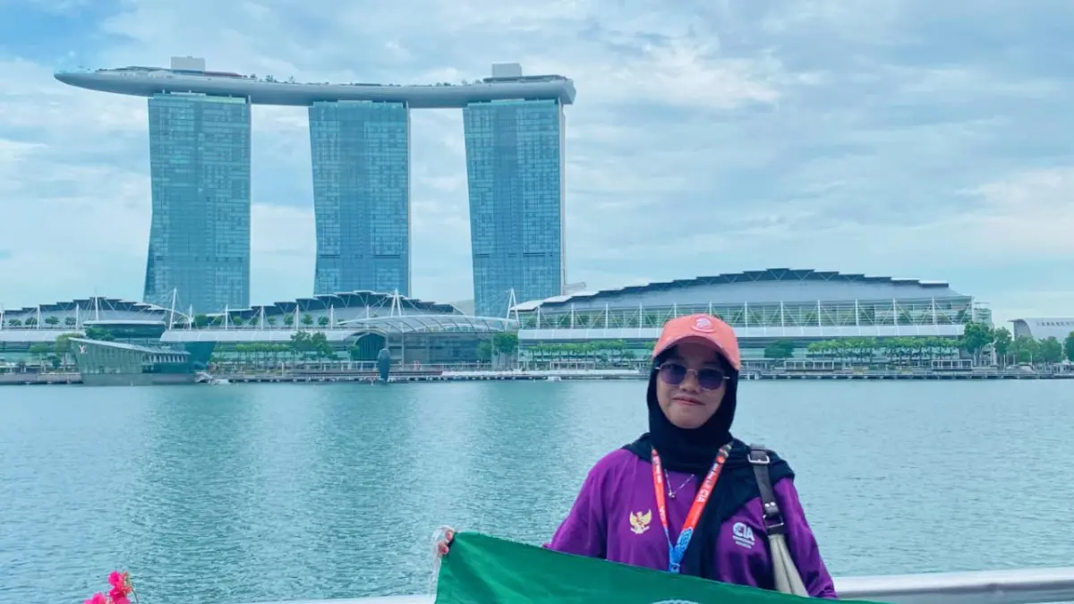 INSPIRASI - Nur Laili Khasanah perempuan dari Grobogan mengikuti program Youth Changemaker Volunteering di Klang, Malaysia,