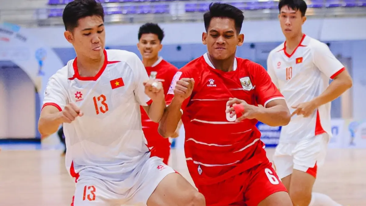 Timnas Indonesia vs Vietnam di semifinal piala Futsal AFF 2026(IG Timnas Futsal Indonesia)