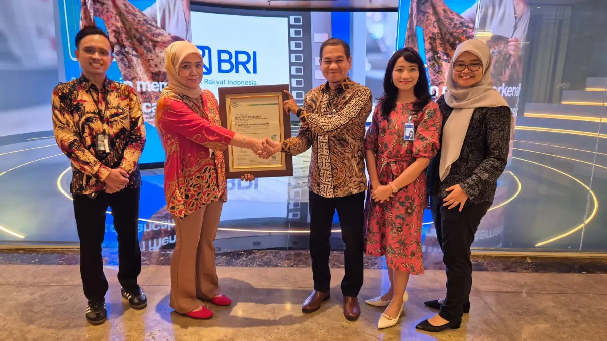 Transformasi Digital Makin Kuat, BRI Jadi Pelopor Bank Bersertifikasi ISO/IEC 25000 di Indonesia