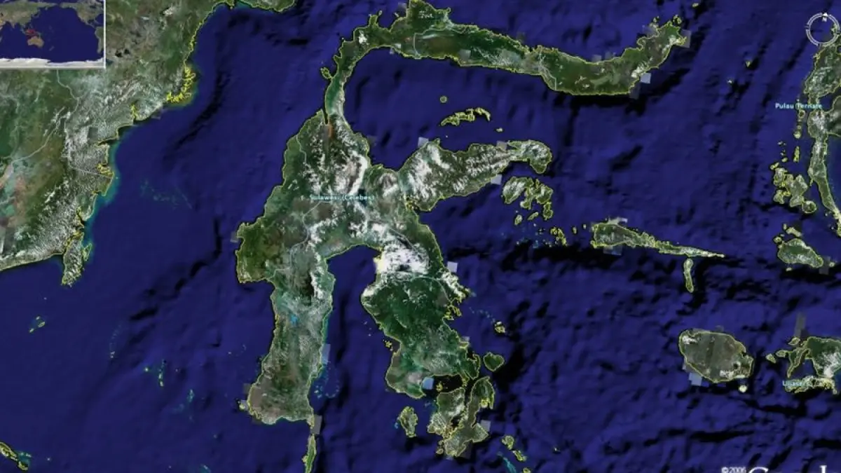 Peta Pulau Sulawesi