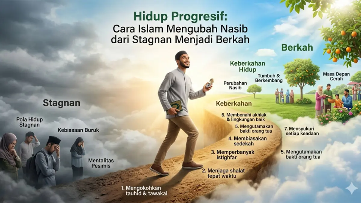 Ilustrasi hidup progresif (gemini ai)