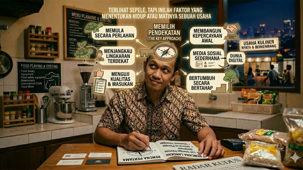 Ilustrasi memilih pendekatan yang menentukan tempo awal perjalanan. (gemini ai)&nbsp;