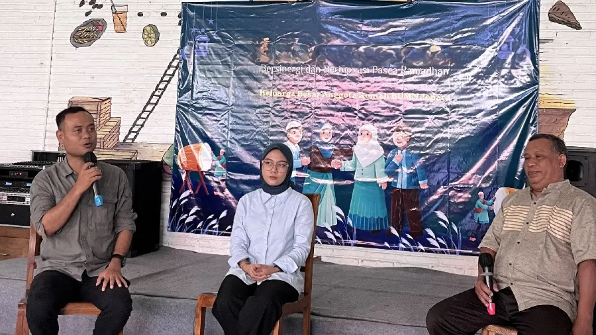 HIDUP: Sesi diskusi interaktif antara narasumber dan pelaku UMKM binaan Rumah BUMN Jepara.
