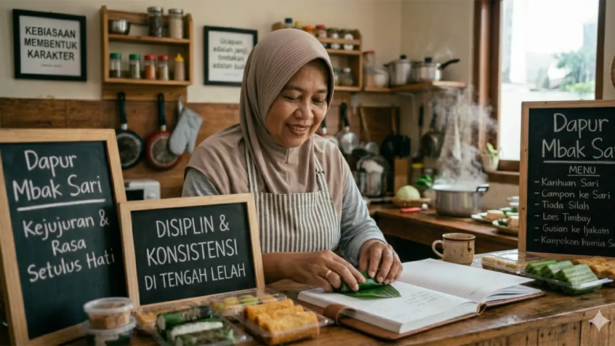 Ilustrasi disiplin dalam perjalanan hidup. (gemini ai)