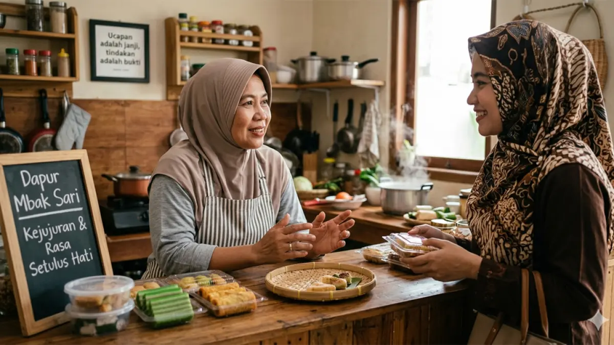 Ilustrasi ucapan sebagai bentuk komitmen (gemini ai)