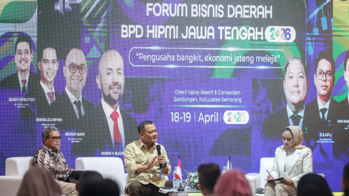 Ekonomi Jateng Tumbuh 5,37%! Ahmad Luthfi Dorong Kreativitas Pengusaha Muda Jadi Motor Utama pada forum Bisnis Daerah BPD HIPMI Jateng 