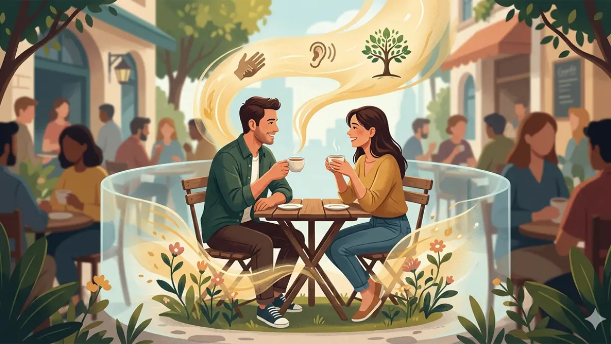 Ilustrasi lingkaran pertemanan (gemini ai)