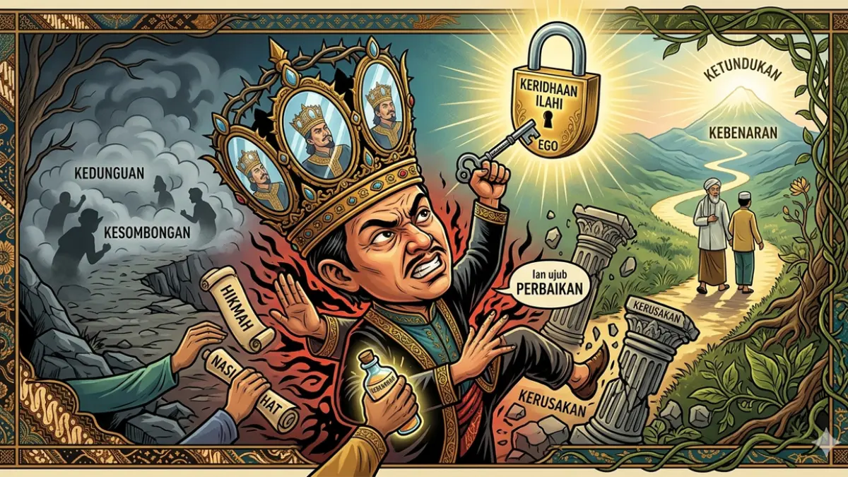 Ilustrasi orang dungu (gemini ai)