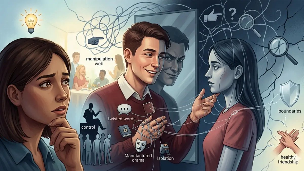 Ilustrasi orang manipulatif (gemini ai)&nbsp;