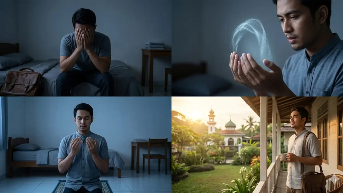 Ilustrasi waktu mustajab untuk berdoa (gemini ai)