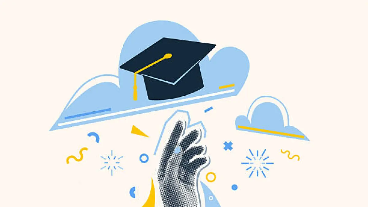 Ilustrasi siswa berprestasi 