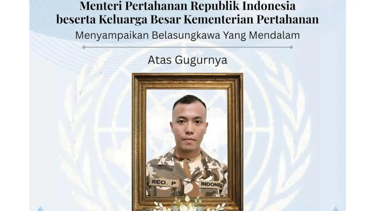 Praka Rico Pramudia. (Tangkapan layar ig resmi Kementerian Pertahanan).