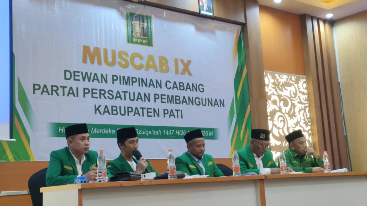 Suasana Musyawarab Cabang (Muscab) DPC PPP Kabupaten Pati dengan agenda memilih tim formatur untuk mengusulkan nama ketua baru. (PPP PATI UNTUK RADAR KUDUS)