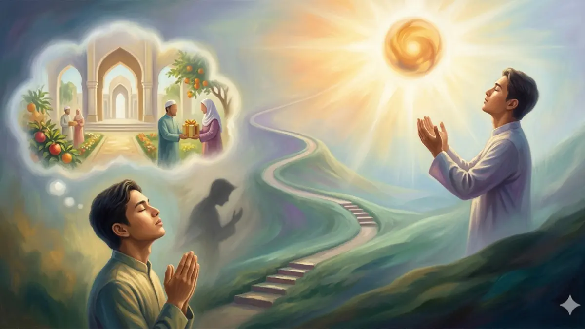 Ilustrasi ikhlas dalam kehidupan (gemini ai)