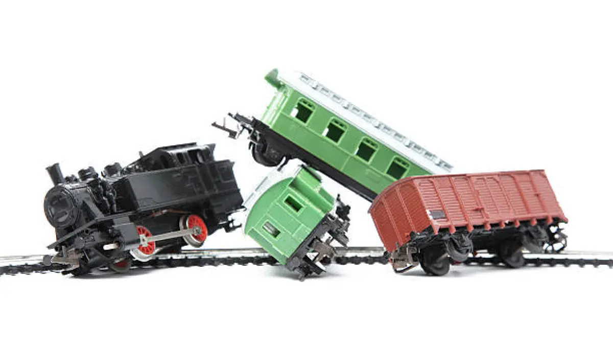 Ilustrasi kecelakaan kereta 