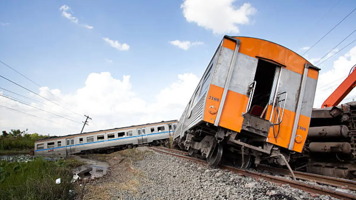 Ilustrasi kecelakaan kereta