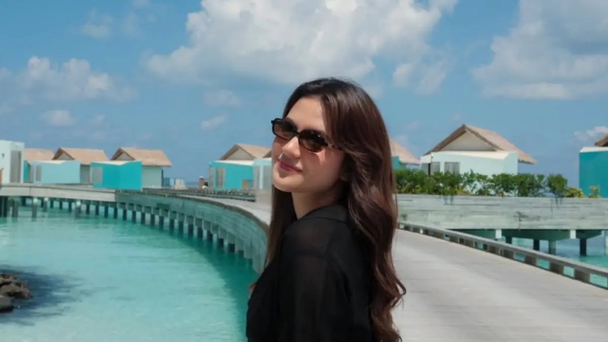 Momen liburan Marsha Aruan di Maldives