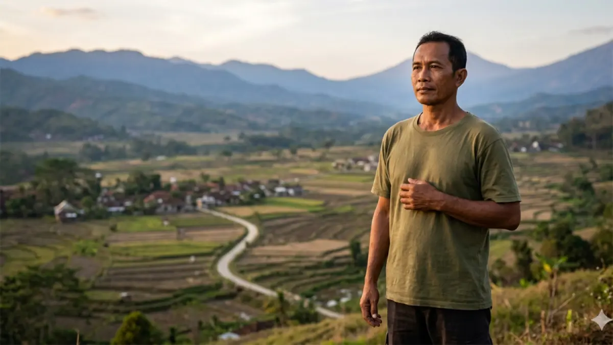 Ilustrasi keberanian menjalani kehidupan (gemini ai)