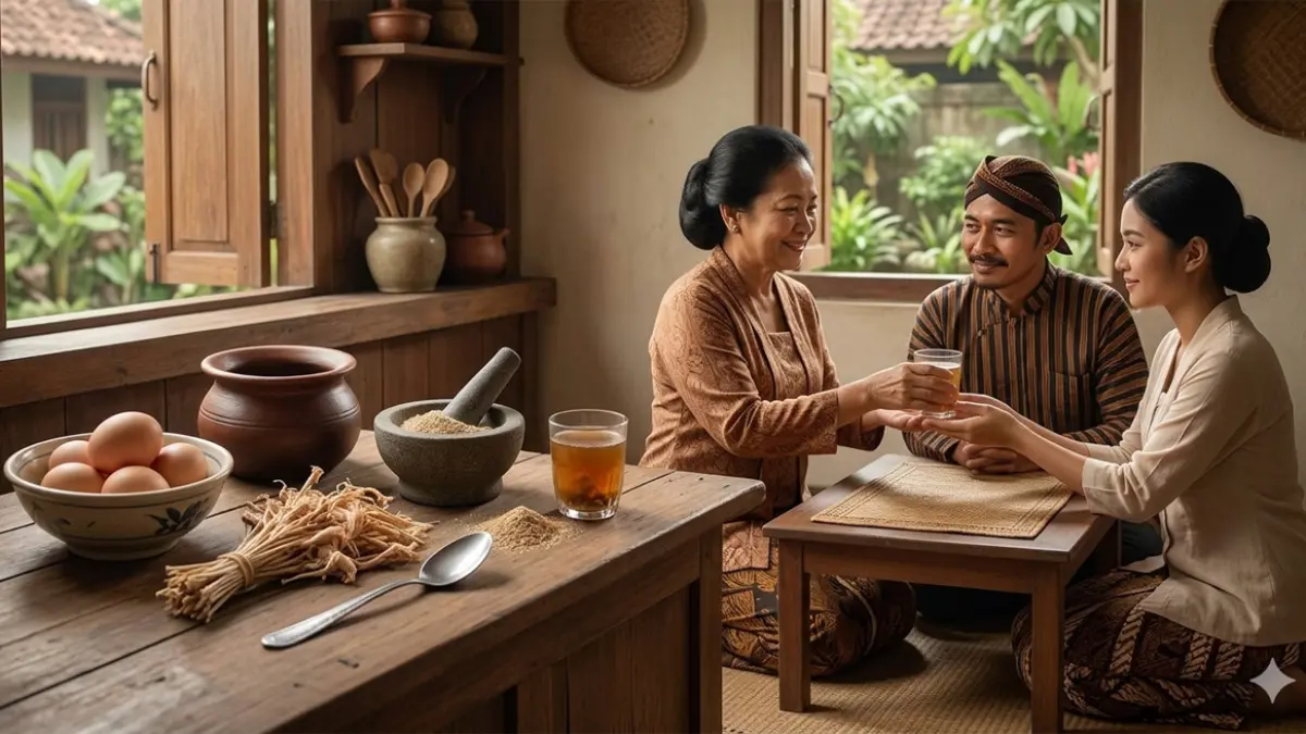 ilustrasi ramuan tradisional (gemini ai)