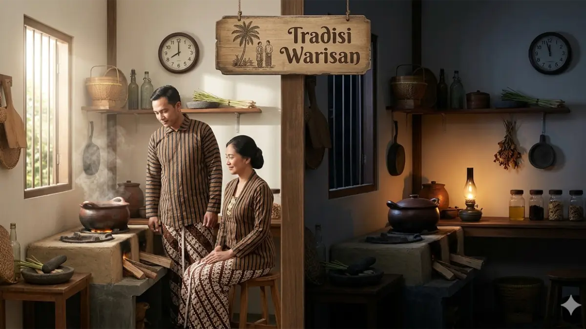 Ilustrasi ramuan tradisional (gemini ai)