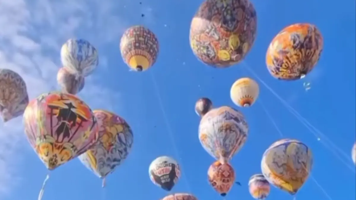 Festival Balon Udara (Foto: Tangkapan layar Tiktok @wisata.bintang.3) 