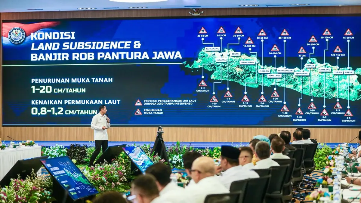 DIMULAI: Kick Off Meeting Infrastruktur Perlindungan Pesisir Pantura Jawa Terpadu, di Ballroom Gedung Mina Bahari III Lantai 1, Kementerian Kelautan dan Perikanan, Jakarta, Senin, 4 Mei 2026.