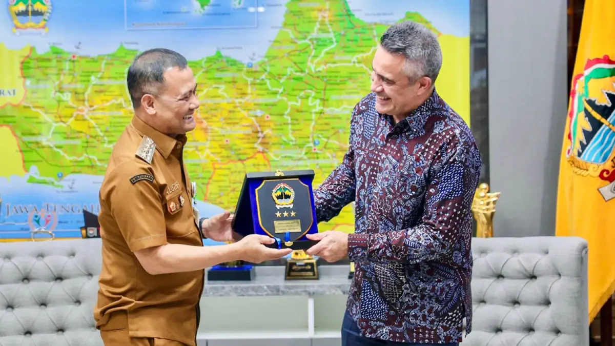 Duta Besar Selandia Baru untuk Indonesia, Philip Nathan Taula bertemu Ahmad Luthfi di Kantor Gubernur Jateng.