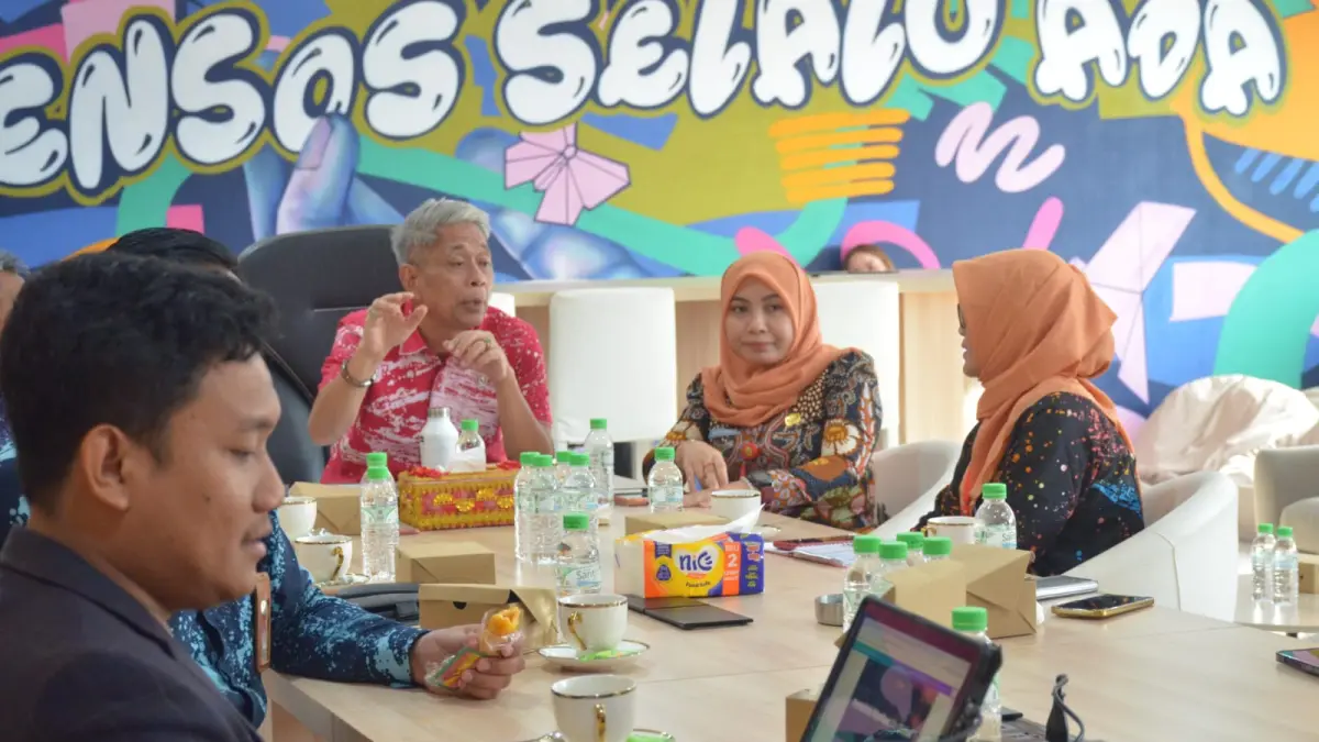 AUDIENSI: Dinsos Grobogan saat melakukan audiensi dengan Wamensos RI Agus Jabo di Kemensos belum lama ini. (Dinsos Grobogan untuk Radar Kudus)