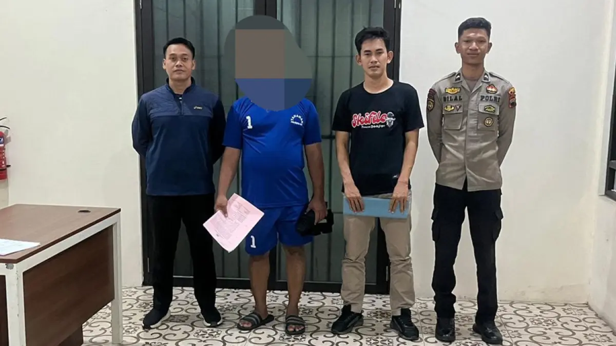 DIAMANKAN: Penipu investasi sapi ditangkap di Polresta Pati kemarin. (HUMAS POLRESTA PATI UNTUK RADAR KUDUS)