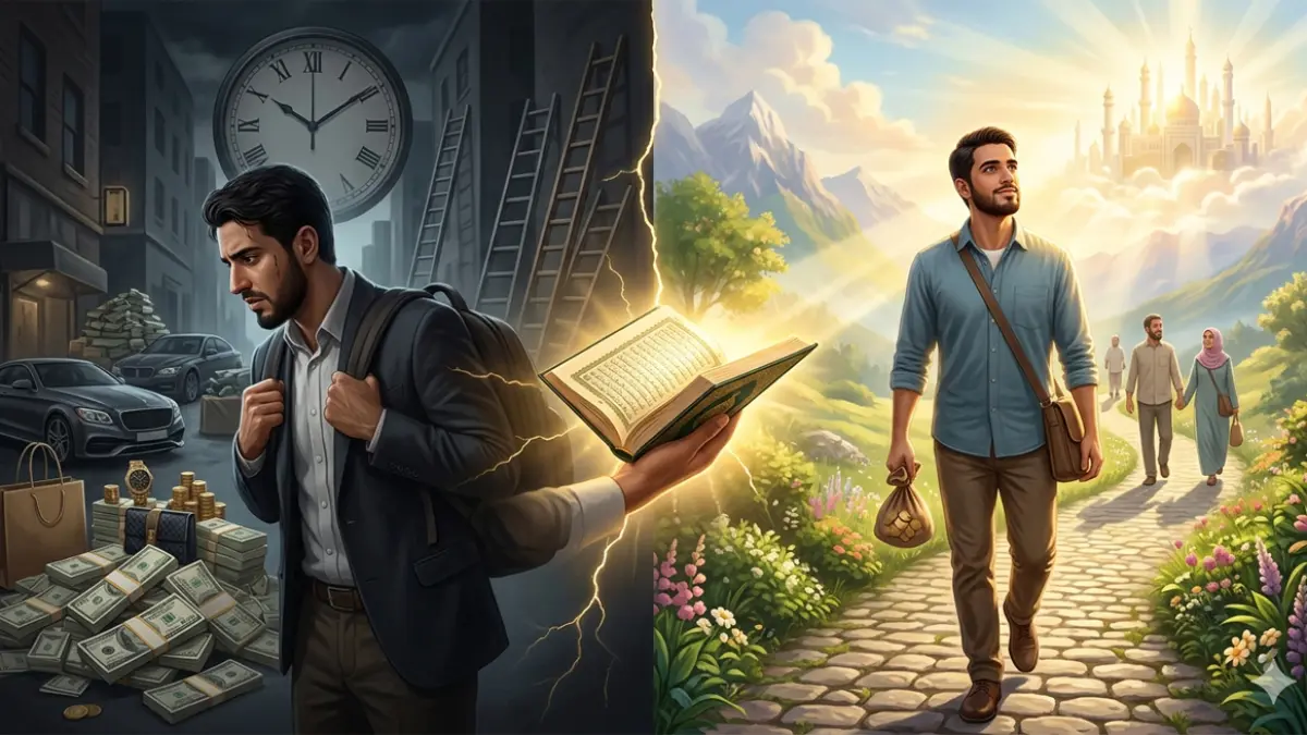 Ilustrasi menjaga semangat dalam menjalani kehidupan (gemini ai)