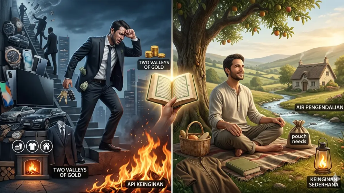 Ilustrasi menjalani kehidupan yang baik (gemini ai)