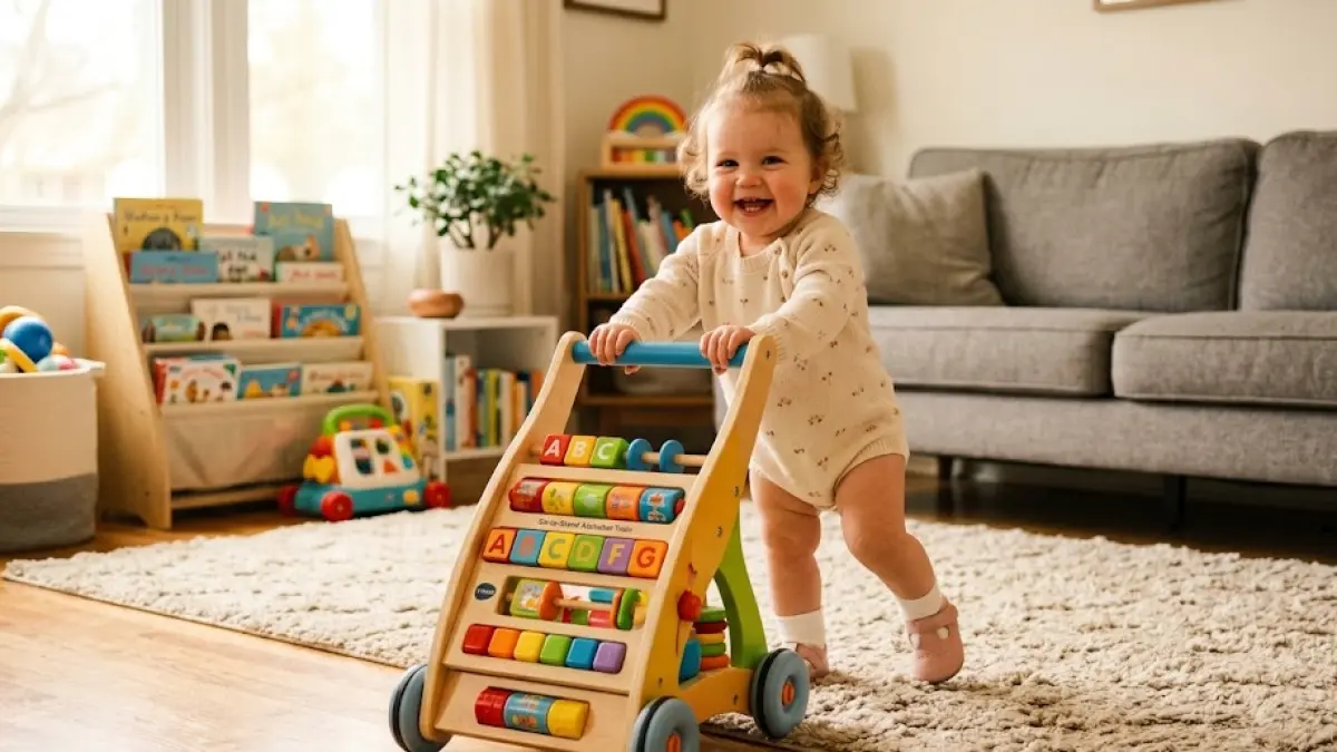 Ilustrasi Baby push walker