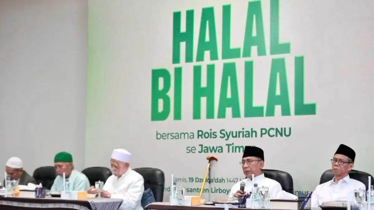 SEPAKAT:  Forum Rais Syuriyah Nahdlatul Ulama (NU) se-Jawa Timur melahirkan lima rekomendasi penting untuk Pengurus Besar Nahdlatul Ulama (PBNU) dalam pertemuan yang digelar di Pondok Pesantren Lirboyo, Kediri, Kamis (7/5/2026). 