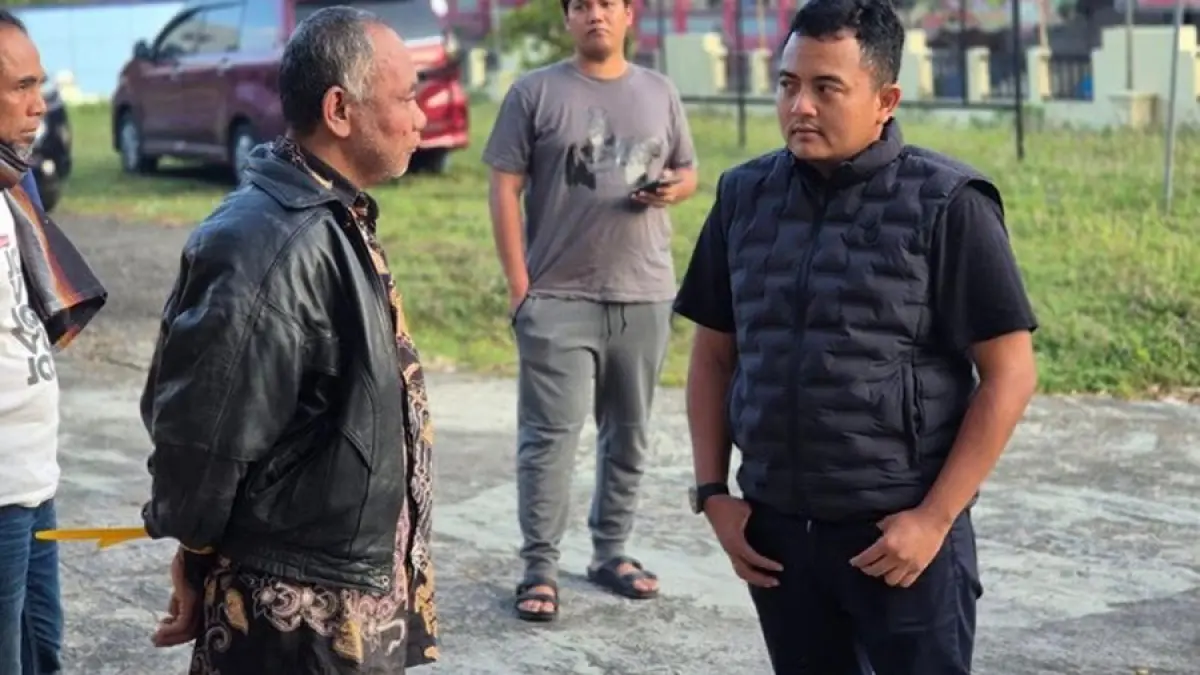 Tersangka kasus dugaan pelecehan dan pemerkosaan terhadap santriwati ditangkap polisi. (Satreskrim Polresta Pati)