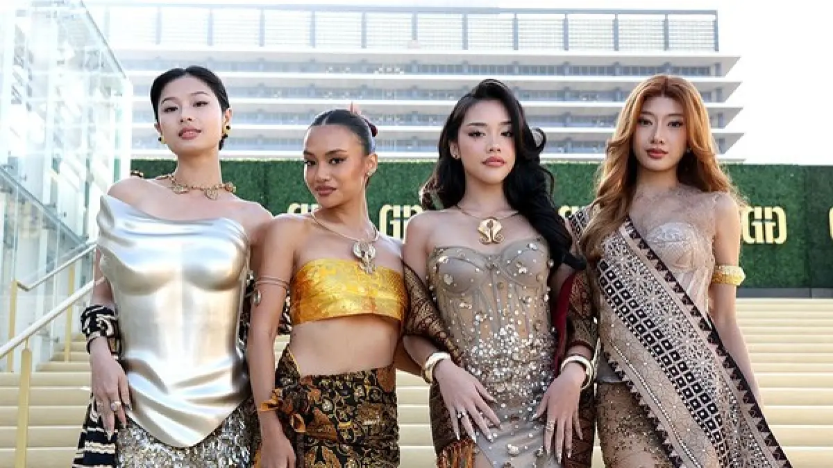  No Na Memukau Dunia dengan Wastra Nusantara di Gold Gala 2026