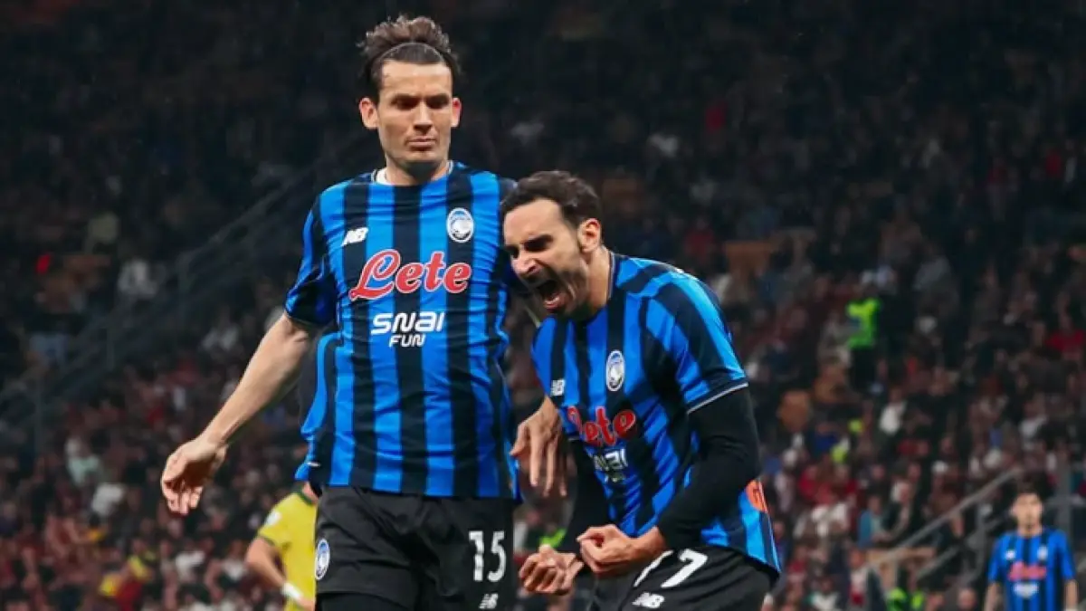 Selebrasi Zappacosta pemain Atalanta