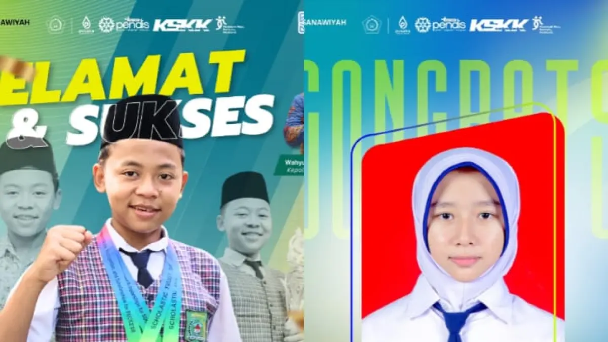 Dua siswa MTsN 1 Pati lolos seleksi ke sekolah unggulan jalur prestasi. (DOK MTSN 1 PATI)