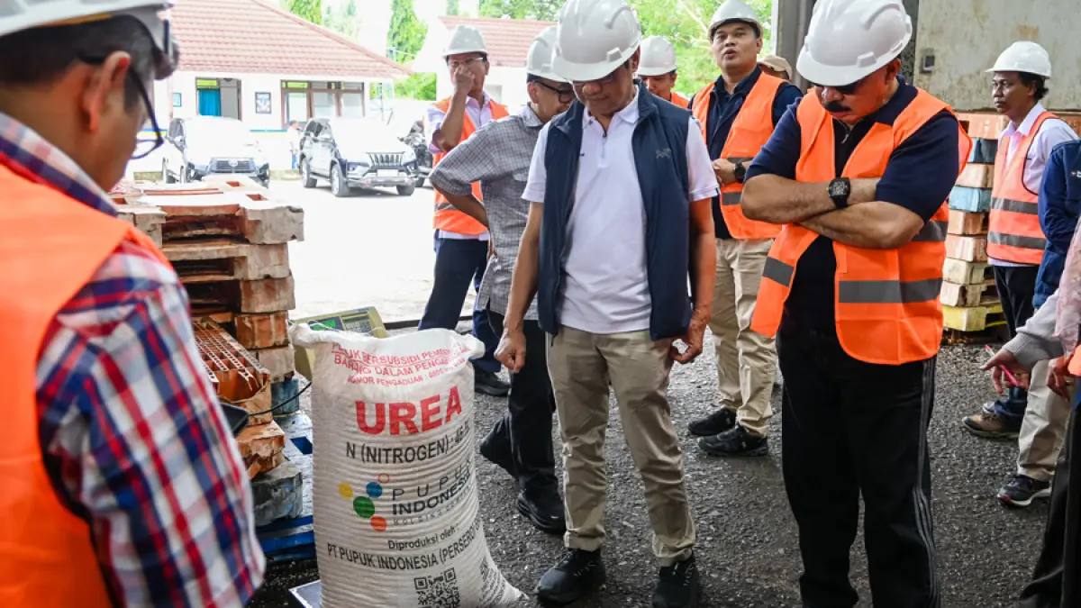 Jajaran Direksi dan Dewan Komisaris PT Pupuk Kaltim melakukan peninjauan langsung ke GPP Gorontalo.