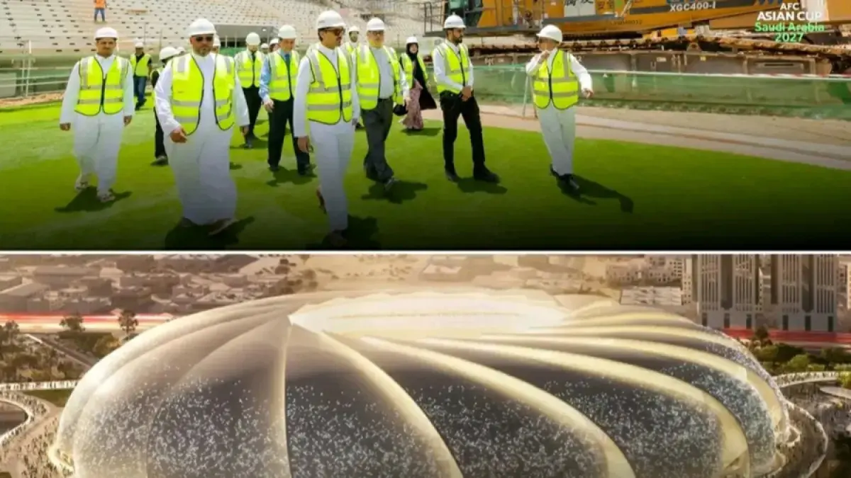 Persiapan Arab Saudi sebagai tuan rumah Piala Asia 2027. (facebook)