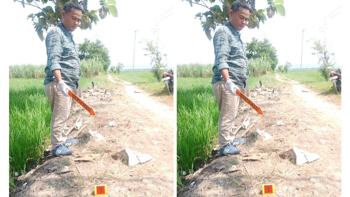 DICEK: Personel Polresta Pati olah TKP di lokasi pencurian turut Desa/Kecamatan Margorejo baru-baru ini. (HUMASRESTA PATI UNTUK RADAR KUDUS)