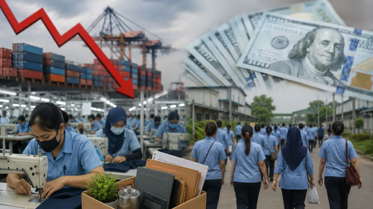 Ilustrasi pemutusan hubungan kerja industri (ai)