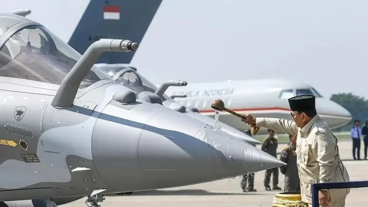 Presiden Prabowo Resmikan Jet Tempur Rafale dan Jet Falcon Baru dari Prancis (@nowdots)