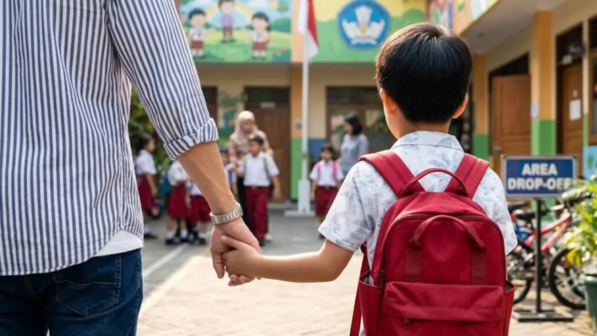 Ilustrasi Anak Sekolah