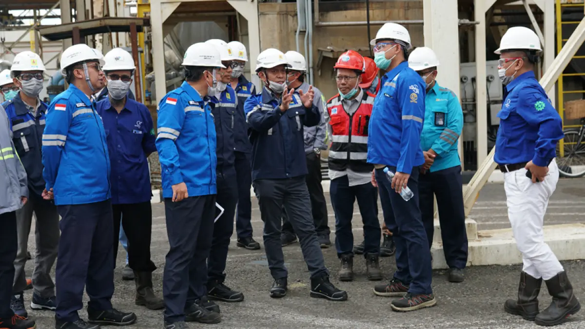 Jajaran manajemen PLN UIK Tanjung Jati B bersama perwakilan manajemen PLTU TJB Raya melakukan pengecekan dan uji fungsi fire protection system pada area Conveyor 109 Unit 3–4 PLTU Tanjung Jati B, Jepara, Kamis (21/5). 