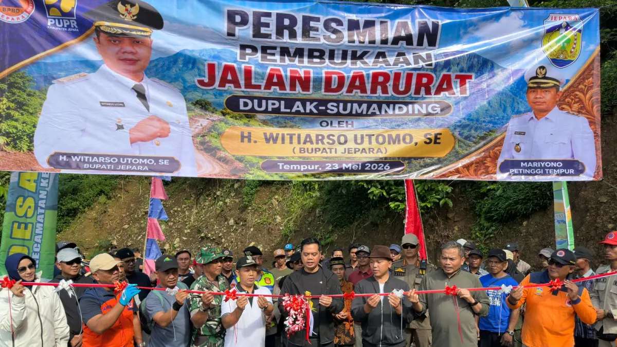 RESMI: Pembukaan jalan darurat Sumanding-Duplak. 