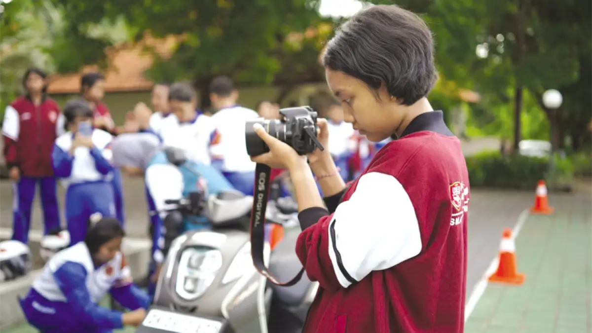 EDUKASI: Yayasan AHM mengedukasi masyarakat melalui pelatihan pembuatan konten media sosial menggunakan bahasa Gen Z. (YAYASAN AHM UNTUK RADAR KUDUS)