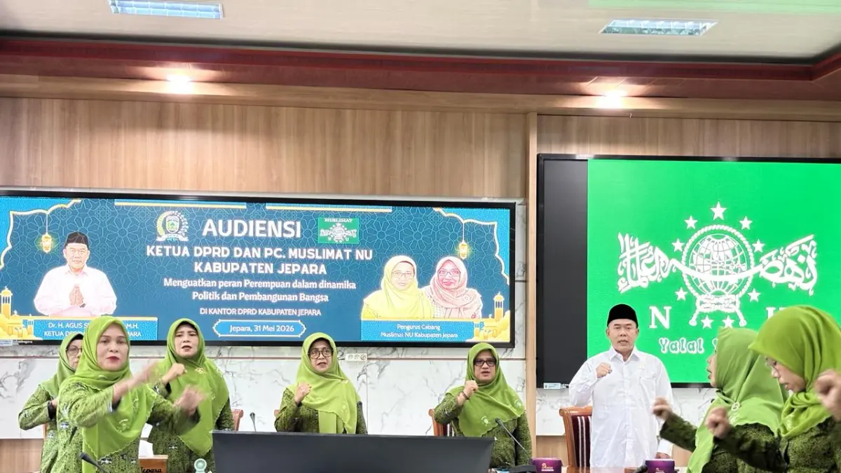 PENGABDIAN: Audiensi DPRD Jepara dan PC Muslimat NU menjadi momentum penguatan peran perempuan dalam politik dan pembangunan.